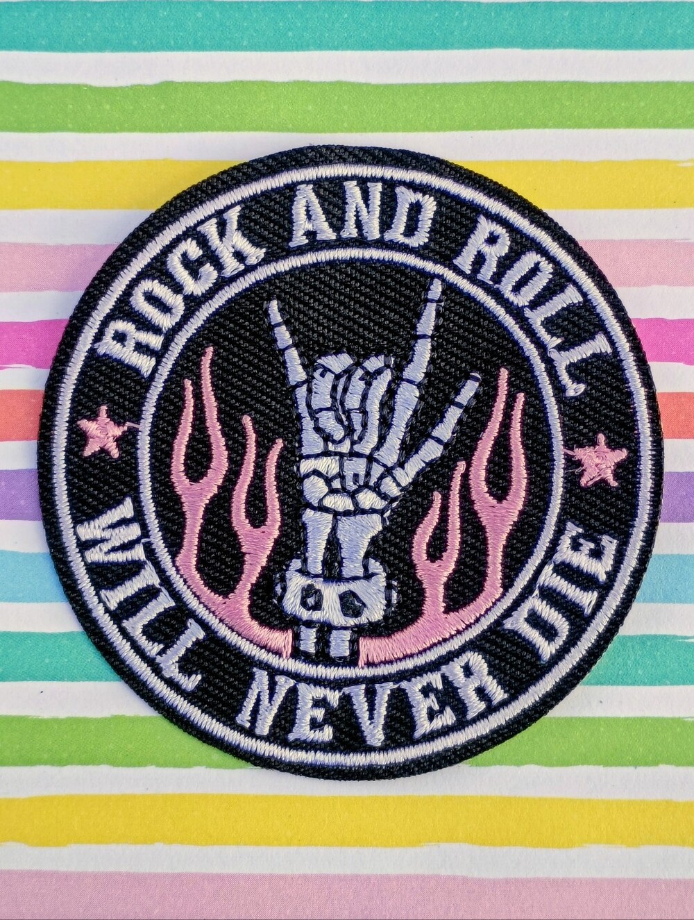Patch-  Rock And Roll Bones Hand